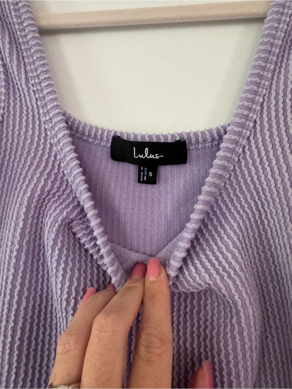 Lulu's Lavender Ribbed Knit Tank - Picture 2 of 2